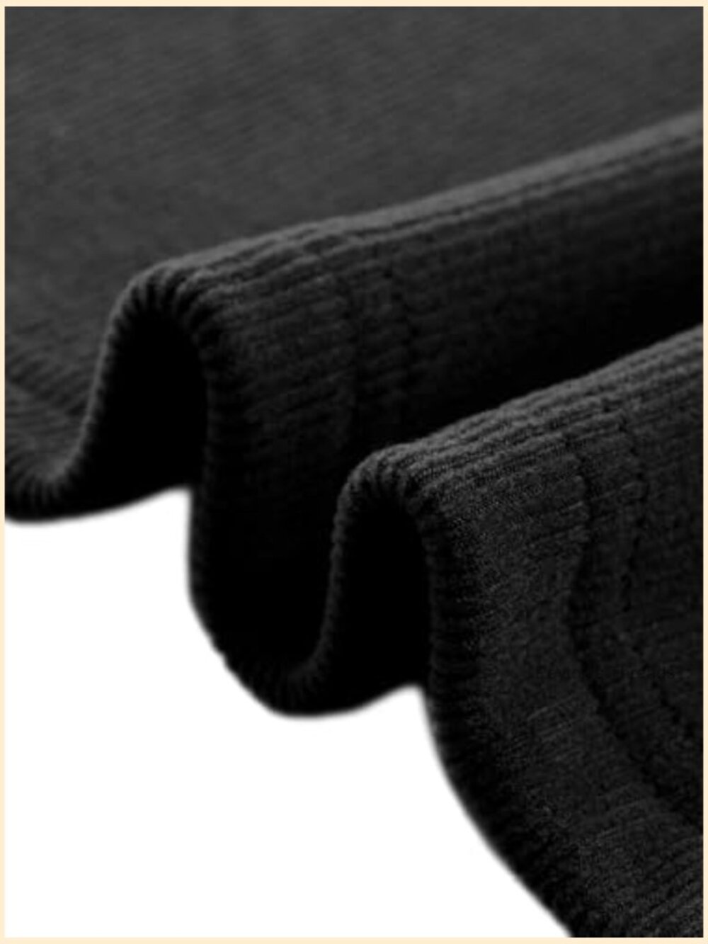 Turtleneck Long Sleeve Ribbed Knit Maxi Sweater Dress Pull On A-Line - Picture 5 of 6